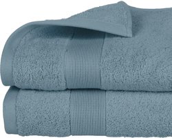 Atmosphera Badhanddoek Towelmaster - zeeblauw - luxe - 70 x 130 cm - katoen - 450 grams - badkamer handdoek