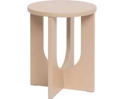 Atmosphera Bijzettafel Bloom - Ø40xH51cm - Hazelnoot