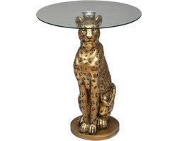 Atmosphera Bijzettafel Luipaard Ø40xH52cm