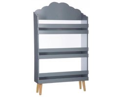 Atmosphera Boekenkast kast kinderkamer wolken grijs