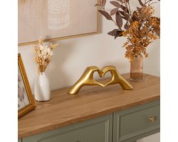 Atmosphera Decoratie Handen in Hart - 31x8x12cm - Goud