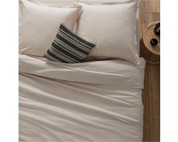Atmosphera Dekbedovertrek set met 2 kussenslopen 240x220cm Beige