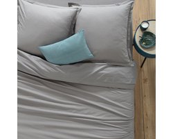 Atmosphera Dekbedovertrek set met 2 kussenslopen 240x220cm Grijs