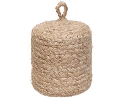 Atmosphera Deurstopper - 1 kg - beige - stof - jute gewicht - 13 cm - deurstop