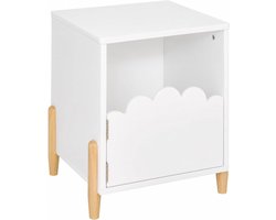 Atmosphera Douceur Nachtkastje voor Kinderen - 35 x 33 x 40 cm - Wit