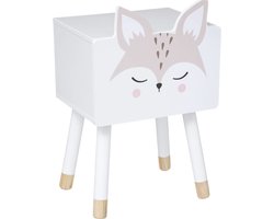 Atmosphera for kids Nachtkastje voor kinderen FUCHS met dennenhouten poten 53 cm