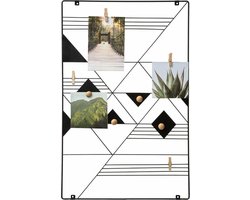 Atmosphera Fotohouder Elora - industrieel/modern - zwart - metaal - 35 x 55 cm - fotorek
