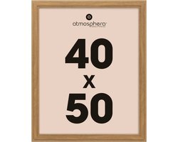Atmosphera Fotolijstje voor een foto van 40 x 50 cm - naturel - foto frame Classico - Hout - staand en hangend