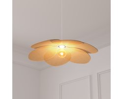 Atmosphera Hanglamp bamboe bloem - Ø62xH94cm - Beige