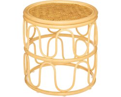 Atmosphera Henriette Bijzettafels - Bamboe / Rotan - Set van 2