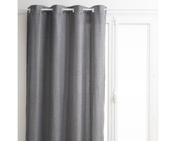 Atmosphera Jacq Gordijn 140x260cm - Kant en klaar met ringen - Grijs
