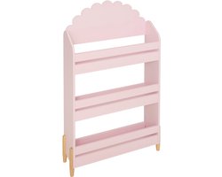 Atmosphera Kids Boekenkast Bloemen - 53x53xH56cm - Roze