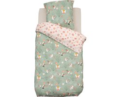 Atmosphera Kids Dekbedovertrek set met 1 kussensloop 140x200cm/65x65cm - Fee