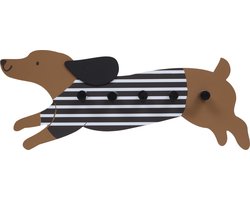 Atmosphera Kids Kapstok met 5 haken - 50x20x6cm - Multi