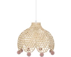 Atmosphera Kids kinderlamp / Hanglamp bamboe - Dia 28 cm