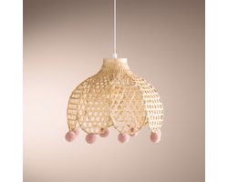 Atmosphera Kids kinderlamp / Hanglamp bamboe - Ø28 cm - 40W (NU AAN 29,95 ACTIE JUNI)