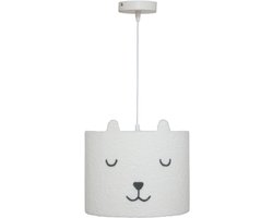 Atmosphera Kids kinderlamp/Hanglamp Teddy - Ø28cm - Wit
