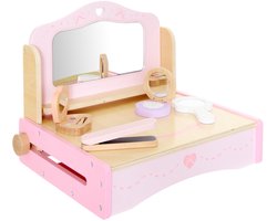 Atmosphera Kids Make-up Kaptafel met Accessoires - 32x26x26cm - Roze