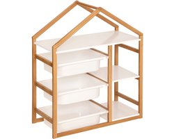 Atmosphera Kids Opbergmeubel met 3 bakken - 68x30x82cm - Wit