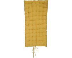 Atmosphera Kids Oya vloermatras met gouden driehoekjes - 120x60x5cm - Oker