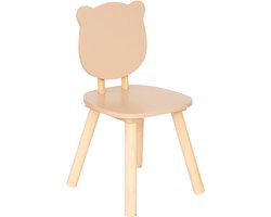 Atmosphera Kids Teddybeer kinderstoel - 26x26x49cm - Beige