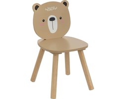 Atmosphera Kids Teddybeer kinderstoel - 27x27x46cm - Beige