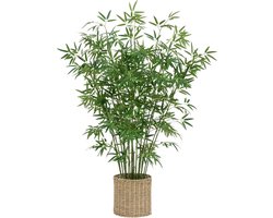 Atmosphera Kunstplant Bamboeplant met pot - Ø90xH150cm - Groen