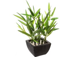 Atmosphera Kunstplant in een pot - decoratieve bamboe, 26 cm
