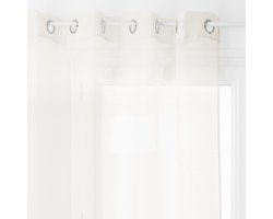 Atmosphera Moly Gordijn 135x240cm - Kant en klaar met ringen - Ivoor