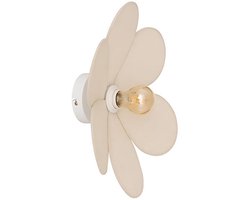 Atmosphera Naya Bloem Wandlamp - Ø40xH12cm - Beige
