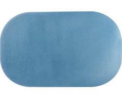 Atmosphera Nina Soft placemats/Onderleggers - Set van 4 - 44x28cm - Blauw