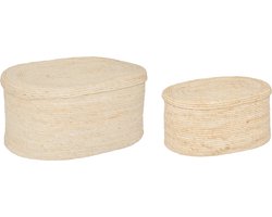 Atmosphera Riva manden set - 2 Stuks - Opberger met deksel