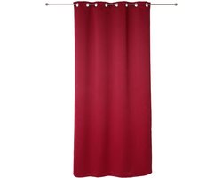 Atmosphera set van 2 Rode verduisteringsgordijnen 135x240cm - Kant en klaar met ringen - Gordijn raambekleding - 2 stuks rood