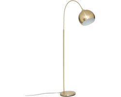 Atmosphera staande Booglamp Floris - metaal - goud - H177 cm - Designlamp - Vloerlamp