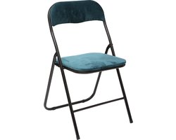 Atmosphera - Stoel - Opvouwbaar - Blauw - 39 x 39 x 79 cm