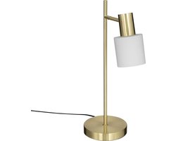 Atmosphera Tafellamp/bureaulampje Athena - metaal - goud - H45 cm - Leeslampje
