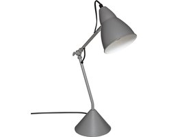 Atmosphera Tafellamp/bureaulampje Design Light Classic - grijs - metaal - H62 cm - Leeslamp