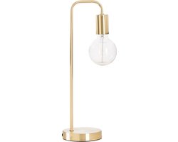 Atmosphera Tafellamp/bureaulampje Design Light - metallic goud - H46 cm - Leeslamp