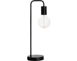 Atmosphera Tafellamp/bureaulampje Design Light - metallic zwart - H46 cm - Leeslamp