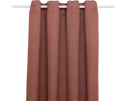 Atmosphera Verduisteringsgordijn 135x240cm - Gordijnen kant en klaar met haakjes ringen - Terracotta