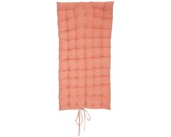 Atmosphera Vloerkussen Matras - steenrood - polyester/katoen - 120 x 60 x 5 cm - Extra lang - spelen - gamen - relaxen - oefeningen