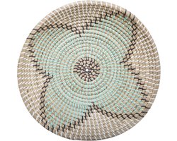 Atmosphera Wanddecoratie manden zeegras Ster - Muur decoratie - Mint