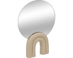 Atmosphera Wavy Bliss Tafelspiegel - 24x5x36cm - Beige