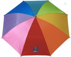Atosa Design parasol - Multi kleuren - 160 x 200 cm - zomer/strand - 8 vlakken - metaal/nylon