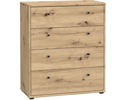 AUCUNE – T2KK212-D78 – Commode 4 laden – Artisan eik