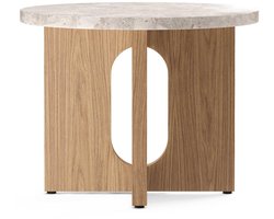 Audo Copenhagen Androgyne Bijzettafel Ø50 Naturel Eiken, Kunis Breccia