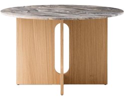 Audo Copenhagen Androgyne Eettafel Ø120 Naturel Eiken, Grey Galaxy