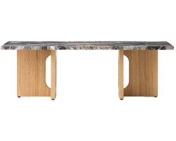 Audo Copenhagen Androgyne Salontafel 120x45 Naturel Eiken, Grey Galaxy
