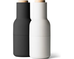 Audo Copenhagen Bottle Grinder Peper- En Zoutmolen Ash/Carbon Beuken