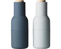 Audo Copenhagen Bottle Grinder Peper- En Zoutmolen Blues Beuken